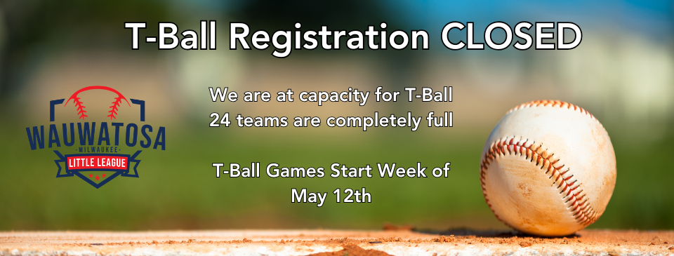 T-Ball Kindergartners 4-6 year olds