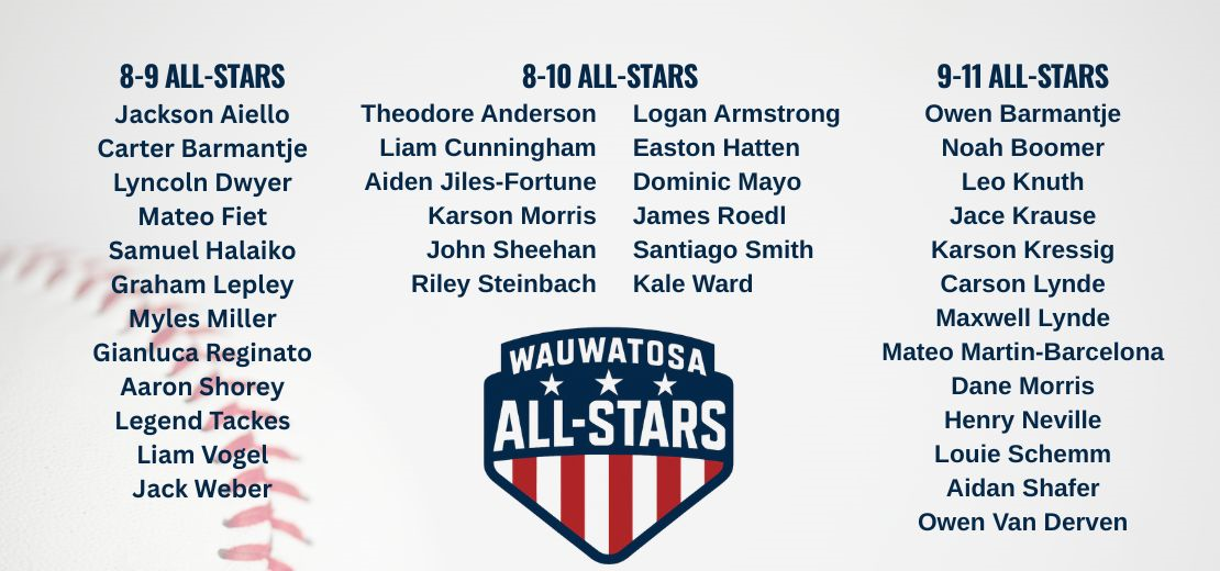 Wauwatosa Little League All-Stars Rosters